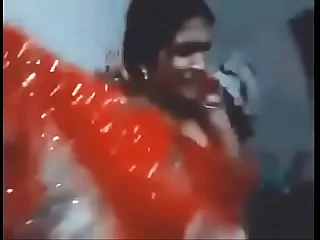 Desi Chudai of Elegant Indian Village spliced encircling saree enjoying with costs